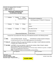 Document preview: Form 1F-P-1098 Order/Notice to Withhold Income for Support - Hawaii