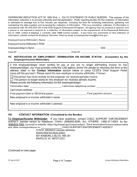 Form 1F-P-1098 Order/Notice to Withhold Income for Support - Hawaii, Page 7
