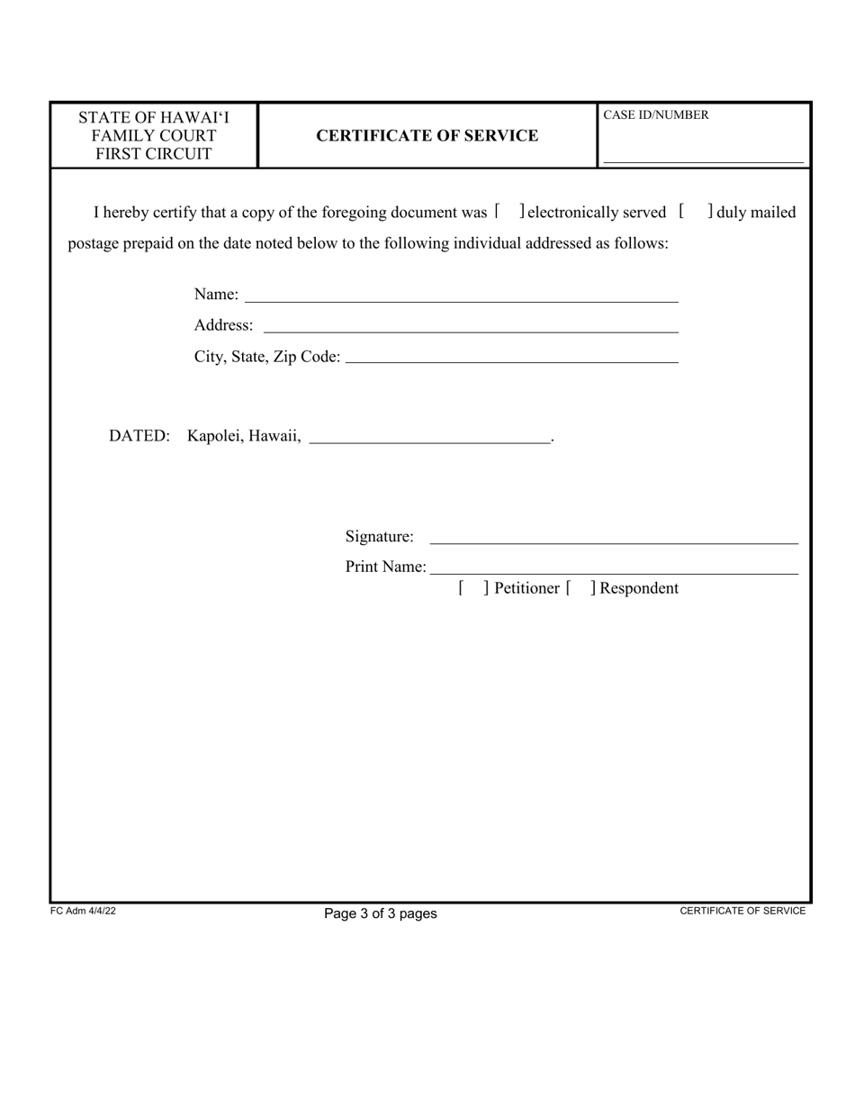 Form 1F-P-753 Motion and Declaration to Amend, Dissolve, or Extend the Existing Order - Hawaii, Page 3
