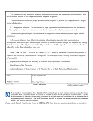 Form 1F-P-2072 Proposed Findings and Decision of the Court Granting Petition for Adoption of an Adult(S) - Hawaii, Page 5