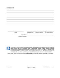 Form 1F-P-998A Proof of Service - Hawaii, Page 3