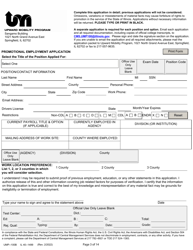 Form UMP-100B (IL40-1499) Promotional Employment Application - Upward Mobility Program - Illinois, Page 3