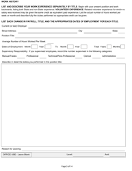 Form UMP-100B (IL40-1499) Promotional Employment Application - Upward Mobility Program - Illinois, Page 5