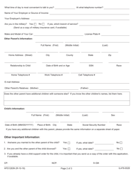 Form HFS1283N (IL478-0028) Application for Child Support Services (Title IV-D) for a Parent Who Is Not Living With the Child/Ren - Illinois, Page 2