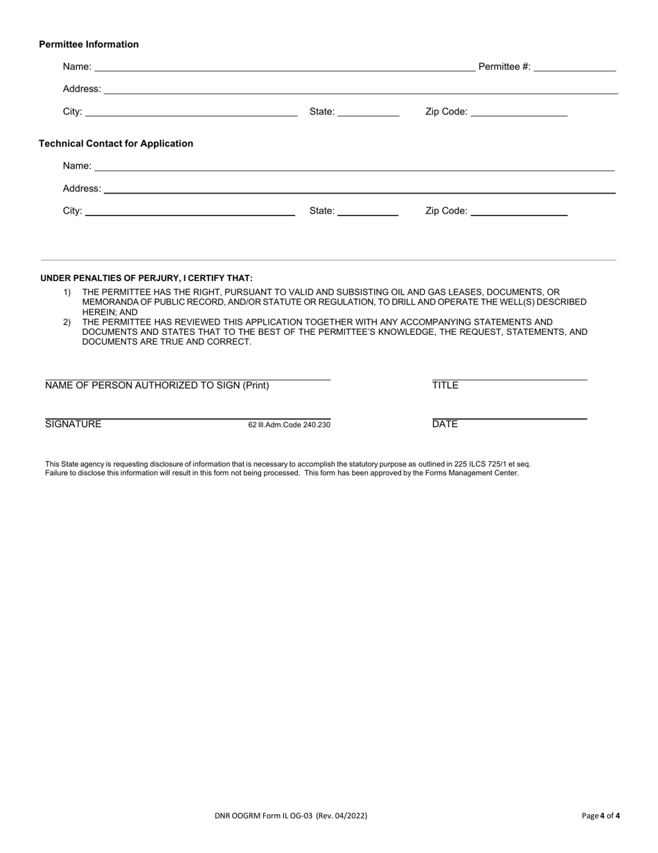 DNR OOGRM Form OG-03 - Fill Out, Sign Online and Download Fillable PDF ...