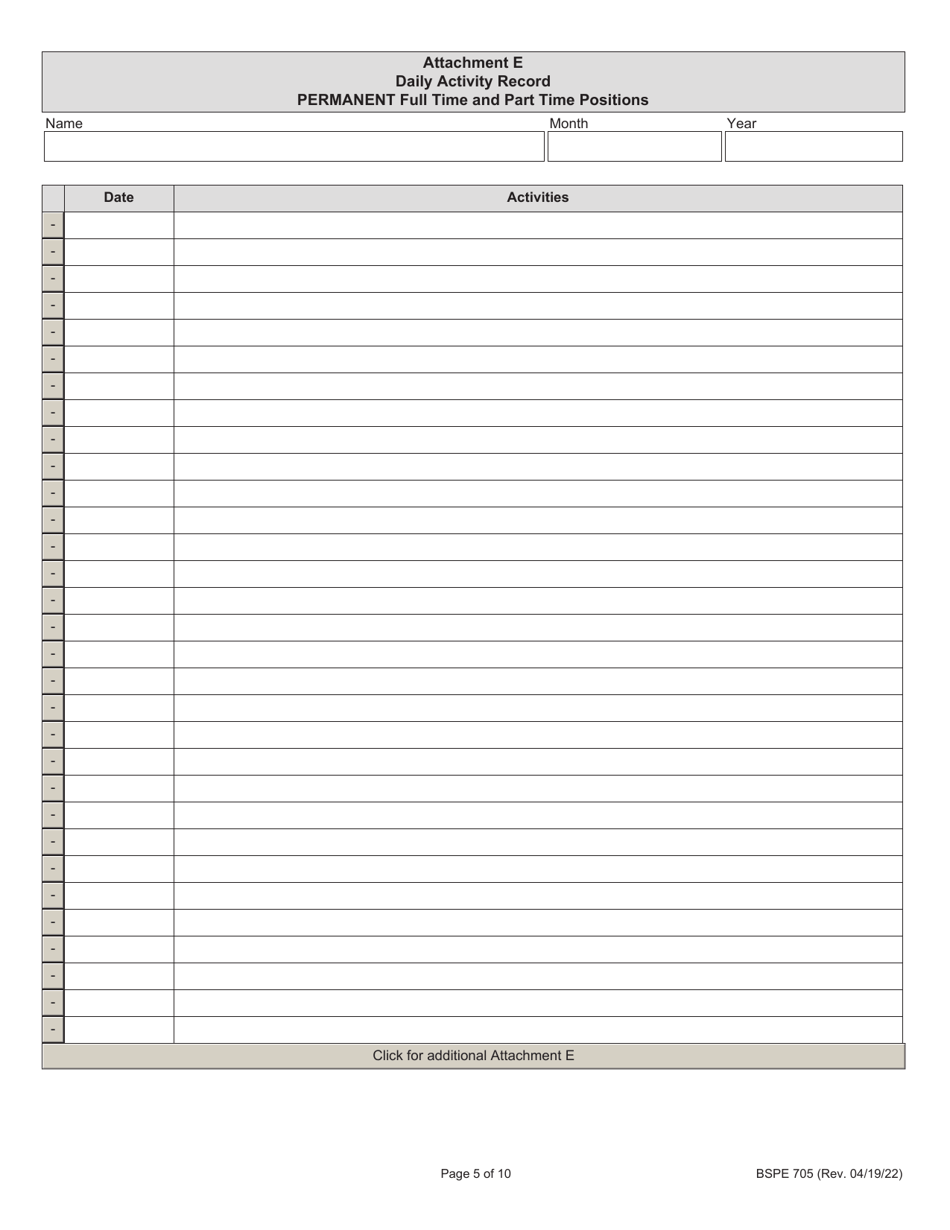 Form BSPE705 Cycle Rider Safety Claim for Reimbursement - Illinois, Page 5
