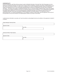 Form PLA2123 Statewide Travel Demand Model Data Sharing Agreement - Illinois, Page 3