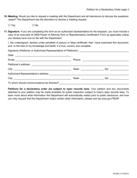 Form 76-006 Petition for Declaratory Order - Iowa, Page 3