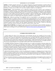 Form CFS718-C Authorization for Background Check for Non Licensed Contract Staff - Illinois, Page 3