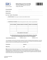 Form UI-28 &quot;Refund Request Form&quot; - Illinois, Page 3