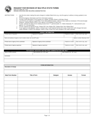 State Form 53963 Request for Revision of Multiple State Forms - Indiana