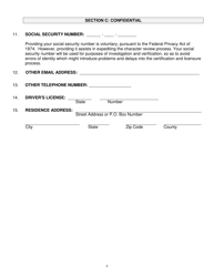 Application for Admission Without Examination - Iowa, Page 4