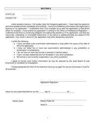 Application for Admission Without Examination - Iowa, Page 5