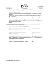 Participant Disenrollment Notice - Program of All-inclusive Care for the Elderly (Pace) - Kansas, Page 2