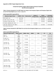 DNR Form 542-0590 Registration for Stationary Compression Ignition Internal Combustion Engines Less Than 400 Brake Horsepower - Iowa, Page 5