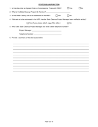 State Form 47271 Voluntary Remediation Program Application - Indiana, Page 12