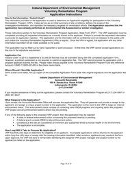 State Form 47271 Voluntary Remediation Program Application - Indiana, Page 16
