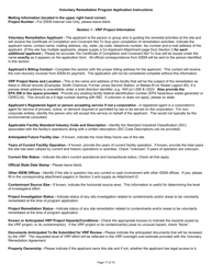 State Form 47271 Voluntary Remediation Program Application - Indiana, Page 17