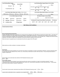 State Form 47271 Voluntary Remediation Program Application - Indiana, Page 3