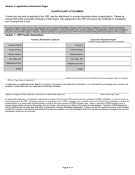 State Form 47271 Voluntary Remediation Program Application - Indiana, Page 6