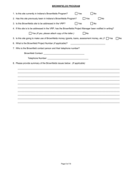 State Form 47271 Voluntary Remediation Program Application - Indiana, Page 8