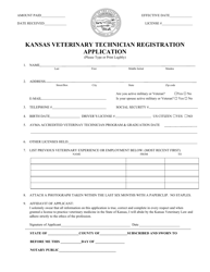Kansas Veterinary Technician Registration Application - Kansas, Page 2