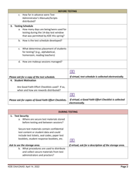 Kentucky Summative Assessments (Ksa) and Alternate Kentucky Summative Assessments (Aksa) Site Visit Survey Questions - Kentucky, Page 2