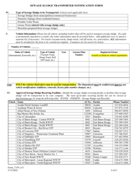 Form 7159 Sewage Sludge Transporter Notification Form - Louisiana, Page 2