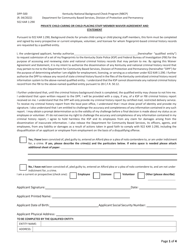 Form DPP-500 Private Child-Caring or Child-Placing Staff Member Waiver Agreement and Statement - National Background Check Program (Nbcp) - Kentucky
