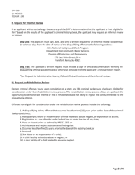 Form DPP-500 Private Child-Caring or Child-Placing Staff Member Waiver Agreement and Statement - National Background Check Program (Nbcp) - Kentucky, Page 3