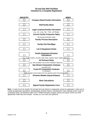 Montana Air Quality Registration Form for Oil and Gas Well Facilities - Montana, Page 6