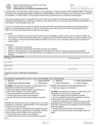 Form IM-6AR Appointing an Authorized Representative - Missouri