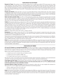 Form 6ATV Nebraska Sales and Use Tax Statement for All-terrain Vehicle (Atv) and Utility-type Vehicle (Utv) Sales - Nebraska, Page 2