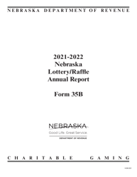 Form 35B Nebraska Lottery/Raffle Annual Report - Nebraska
