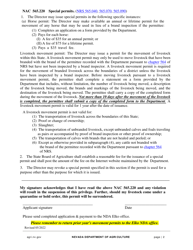 Livestock Movement Permit Application - Nevada, Page 2
