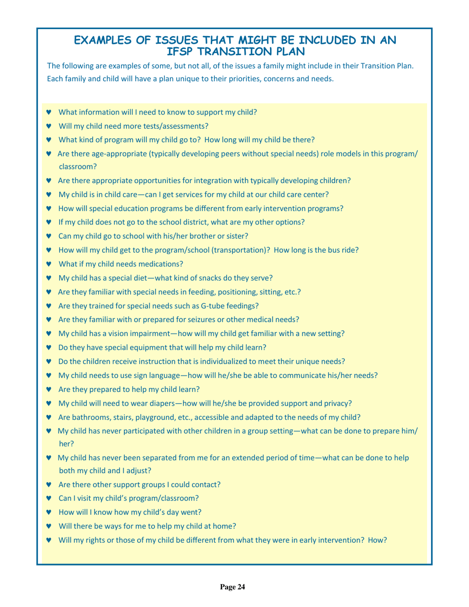 Nevada Early Intervention Services (Neis) Parent Handbook - Nevada, Page 28