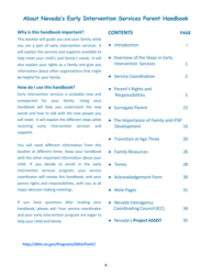 Nevada Early Intervention Services (Neis) Parent Handbook - Nevada, Page 4