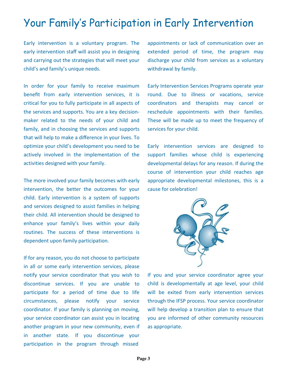 Nevada Early Intervention Services (Neis) Parent Handbook - Nevada, Page 7