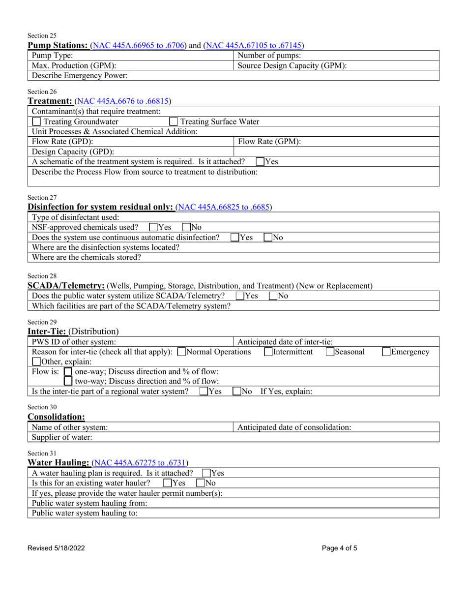 Application for Approval of Water Project - Nevada, Page 4