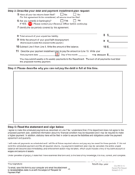 Form COL-PMT-01.12 Payment Installment Plan Request Form - Nevada, Page 3