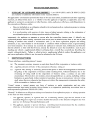Reclamation Permit Transfer Request Form - Nevada, 2021