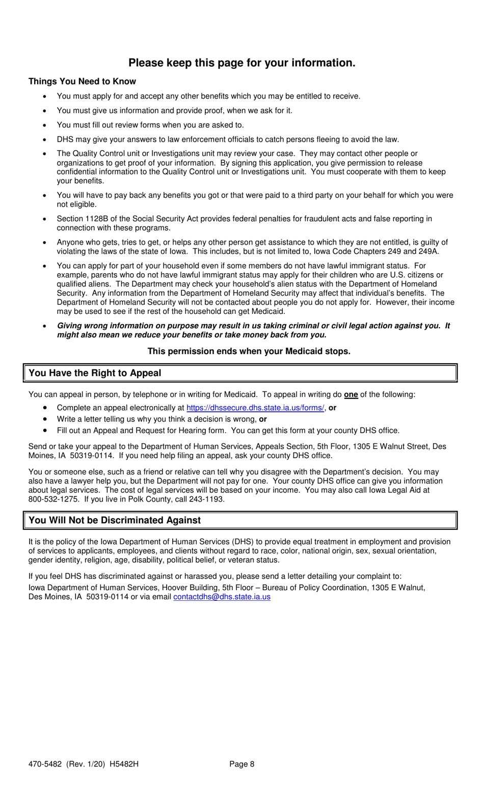 Form 470-5482 Medicaid / State Supp Review - Iowa, Page 8