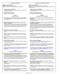 Form BSF831 Exporter Reporting Application Form - Canada (English/French), Page 3