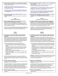 Form BSF831 Exporter Reporting Application Form - Canada (English/French), Page 4