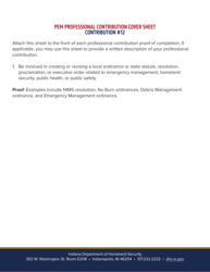 Professional Emergency Manager Application - Indiana, Page 16