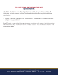 Professional Emergency Manager Application - Indiana, Page 20