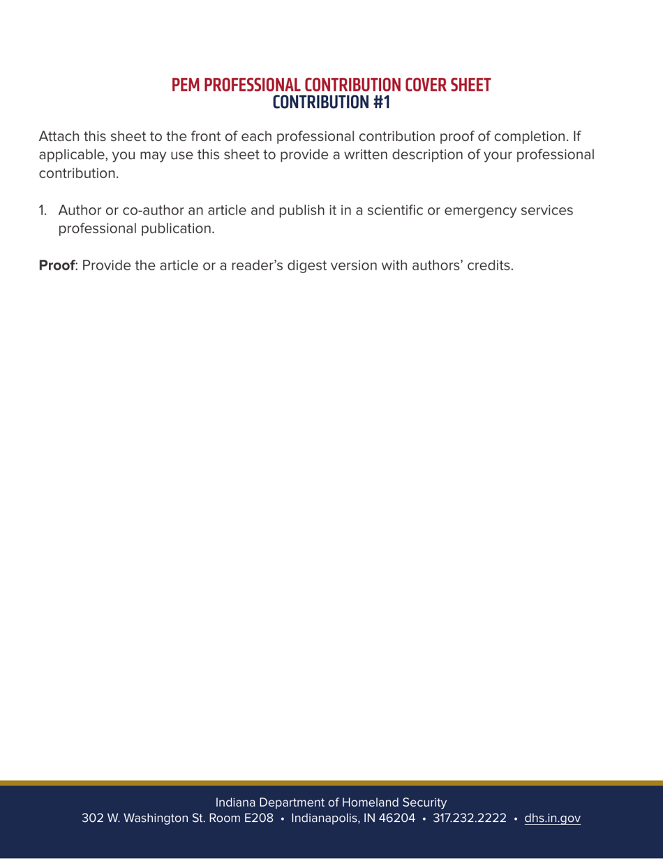 Professional Emergency Manager Application - Indiana, Page 5