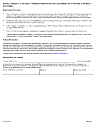 Form 2031E Application for Matching Education Property Tax Assistance - Brownfields Financial Tax Incentive Program - Ontario, Canada, Page 5