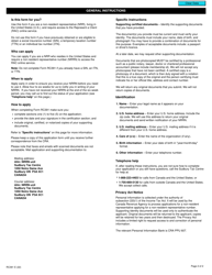 Form RC391 Application for a Canada Revenue Agency Non-resident Representative Number (Nrrn) - Canada, Page 2