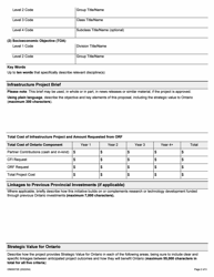 Form ON00072E Application to the Ontario Research Fund College Fund Round 10 - Ontario, Canada, Page 2